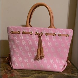 Dooney and Bourke slightly used canvas handbag.